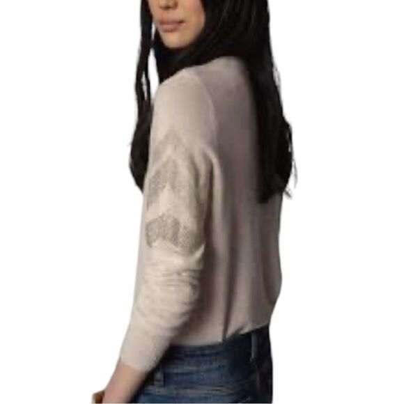 Zadig & Voltaire Miss CP Arrow Cashmere Top - Picture 3 of 13